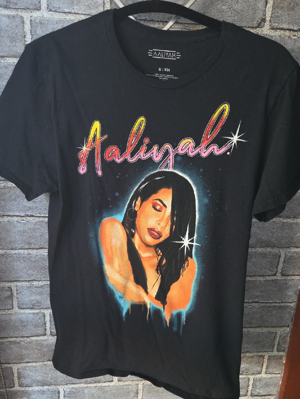 Aaliyah Black Graphic Tee - Women's Short Sleeve Top